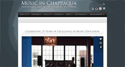 Desktop Screenshot of musicinchappaqua.com