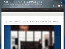 Tablet Screenshot of musicinchappaqua.com